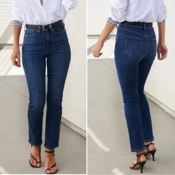 AYR Jeans Ayr The Super Straight Leg Jeans Stretch Denim Boho